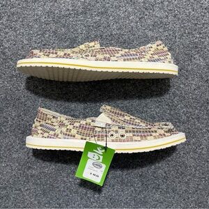 Women’s SANUK Donna Weave Slip On Shoe Fair Isle Aztec Sidewalk Surfer